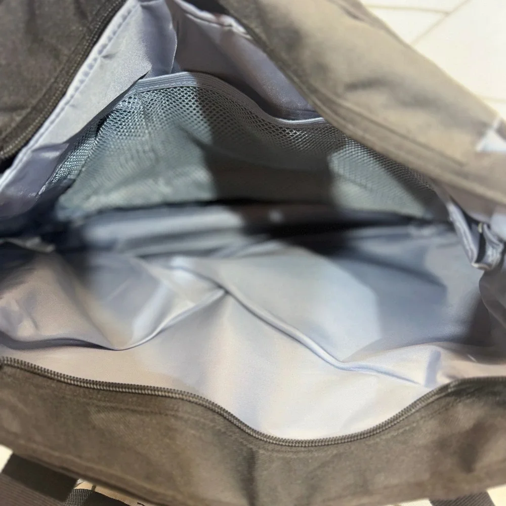 Puma Procat Messenger Bag Large Black Nylon Crossbody Travel Laptop Tote